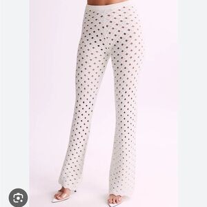 Meshki crochet pants